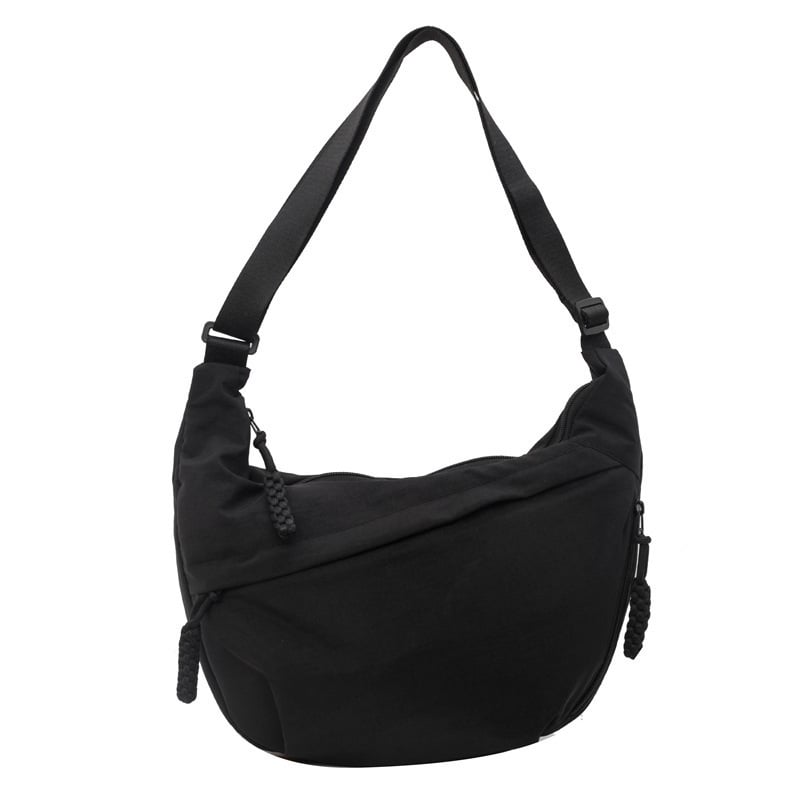 🏆5 000 sålda denna vecka!🔥Designer Direktförsäljning👜 Dammode Enfärgad Axelremsväska i Nylon
