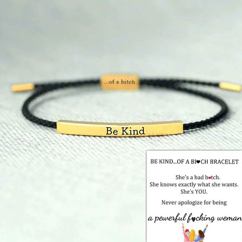 ✨📿 Vävt armband i rostfritt stål – motiverande och inspirerande armband med borttagbar tryck! ✨🦾