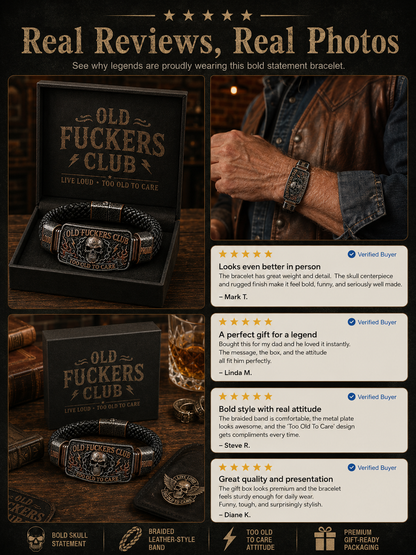 ☠️ Old Fuckers Club & Wild Freedom 🪓 | Vintage-armband i begränsad upplaga 2026