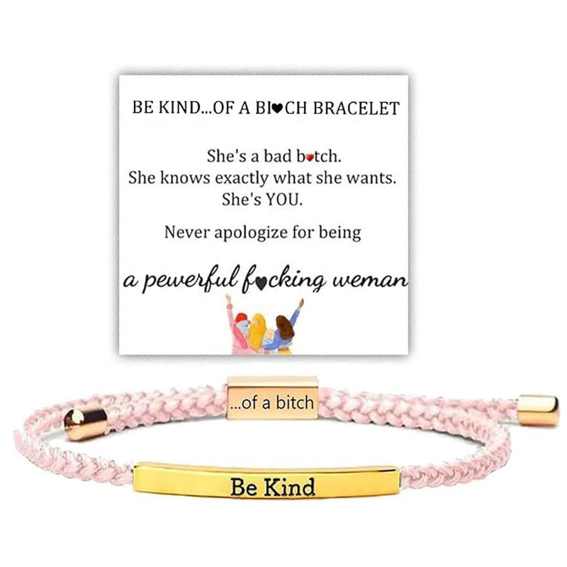 ✨📿 Vävt armband i rostfritt stål – motiverande och inspirerande armband med borttagbar tryck! ✨🦾