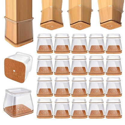 ✨ Universella stolsbenskydd av gummi – Passar alla stolsbensformer, reptåliga och slitstarka, den ultimata lösningen för att skydda dina golv.