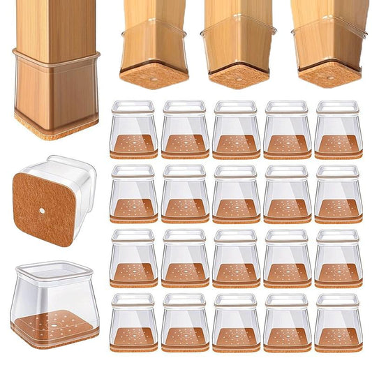 ✨ Universella stolsbenskydd av gummi – Passar alla stolsbensformer, reptåliga och slitstarka, den ultimata lösningen för att skydda dina golv.