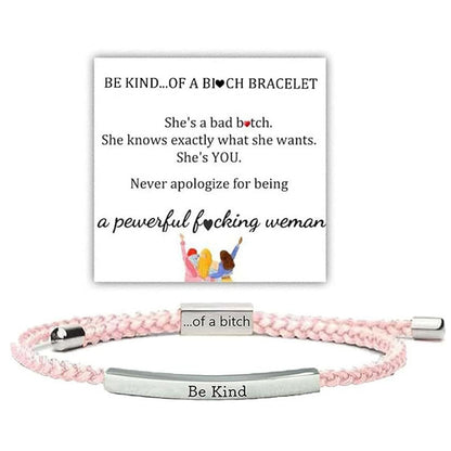 ✨📿 Vävt armband i rostfritt stål – motiverande och inspirerande armband med borttagbar tryck! ✨🦾
