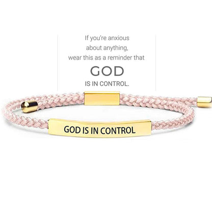 ✨📿 Vävt armband i rostfritt stål – motiverande och inspirerande armband med borttagbar tryck! ✨🦾