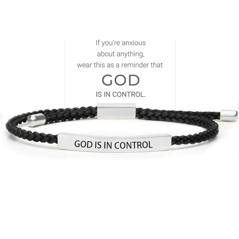 ✨📿 Vävt armband i rostfritt stål – motiverande och inspirerande armband med borttagbar tryck! ✨🦾