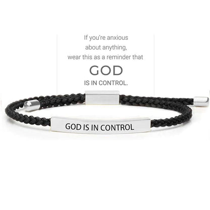 ✨📿 Vävt armband i rostfritt stål – motiverande och inspirerande armband med borttagbar tryck! ✨🦾
