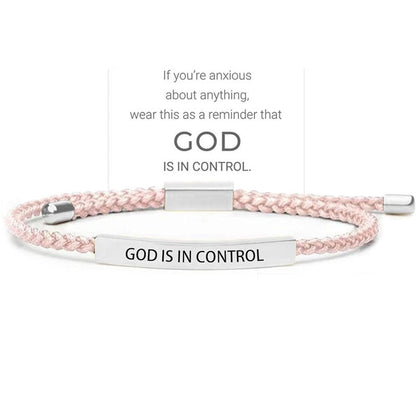 ✨📿 Vävt armband i rostfritt stål – motiverande och inspirerande armband med borttagbar tryck! ✨🦾