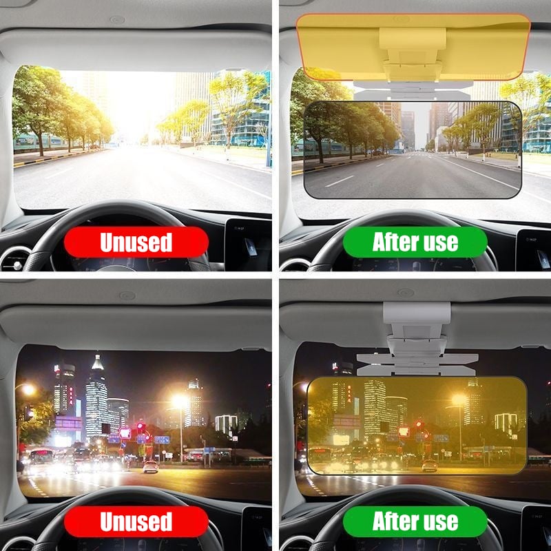 🚗Solskydd för bil, universal, bländfri, polariserad visirförlängare