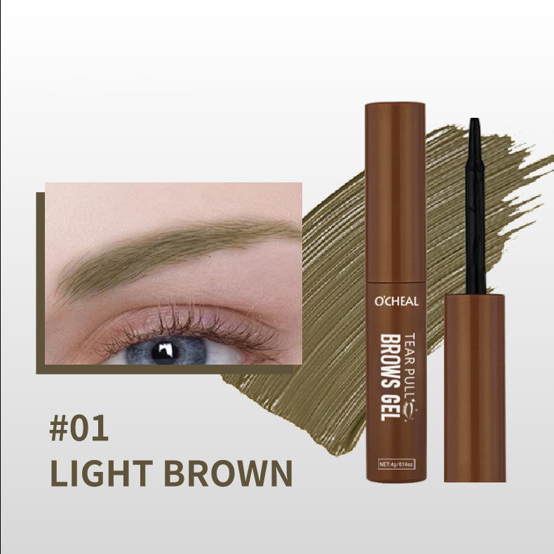 💧Tear-Off Brow Gel – Vattentät, smetar inte, långvarig, skapar naturliga, vilda ögonbryn