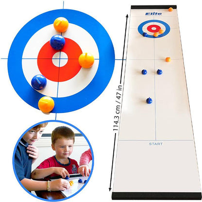🥌✨ Bordscurling Spel – Roligt Familjespel för 2-8 Spelare! ✨👨👩👧👦
