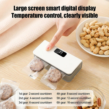 🔧Bärbar USB-förseglingsmaskin med två funktioner – försegling och öppning, LED-display med 6 inställningar