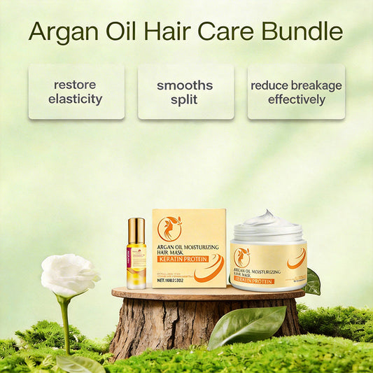🧴Arganolja hårvårdspaket - Ultimat återfuktning och reparation för glänsande hå