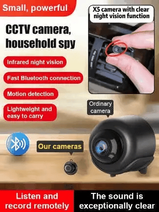 📸 1080P trådlös minikamera i myntstorlek, kan installeras var som helst, fjärrövervakning i realtid via smarttelefon.