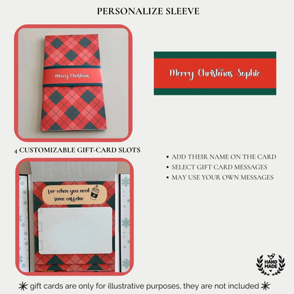 🎅✨Handgjord julklappsbok med vattenfall♻️Gratis PDF ingår!