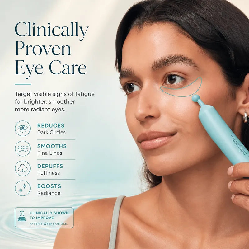 Peptide Eye Serum - Kylande rollerball-serum under ögonen för svullnader, mörka ringar och rynkor med peptider, hyaluronsyra, MSM och reishi-svamp