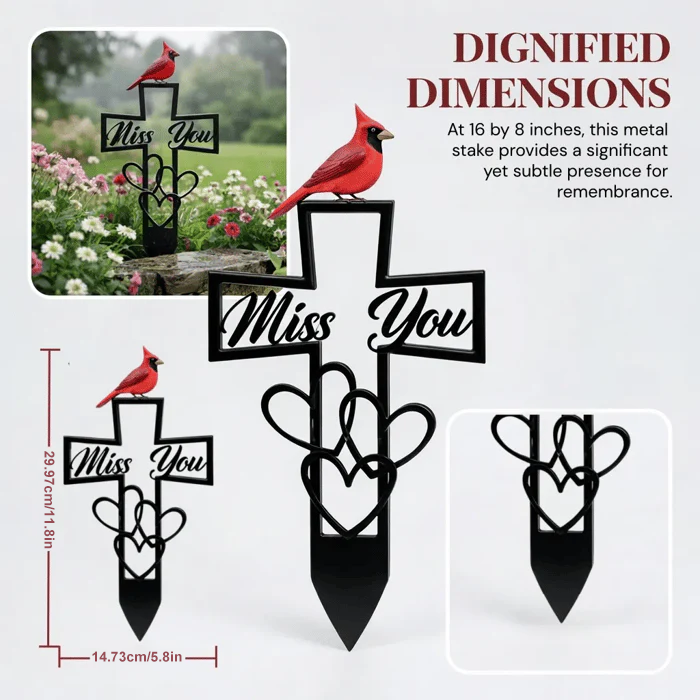 🐦💖Metallminnesplakett för kyrkogården✝️