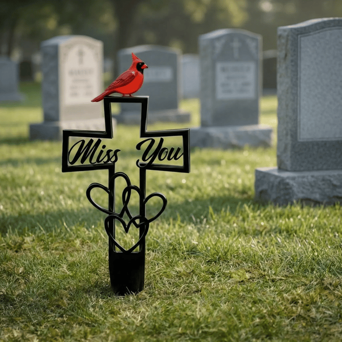 🐦💖Metallminnesplakett för kyrkogården✝️