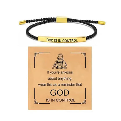 ✨📿 Vävt armband i rostfritt stål – motiverande och inspirerande armband med borttagbar tryck! ✨🦾