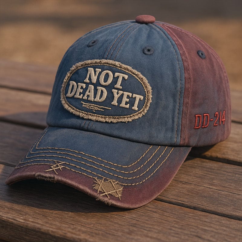 NOT DEAD YET - Vintage tvättad basebollkeps