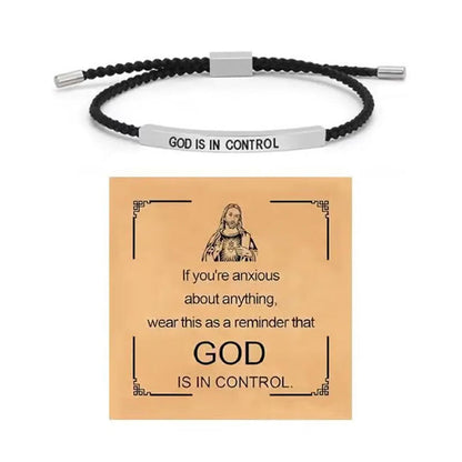 ✨📿 Vävt armband i rostfritt stål – motiverande och inspirerande armband med borttagbar tryck! ✨🦾