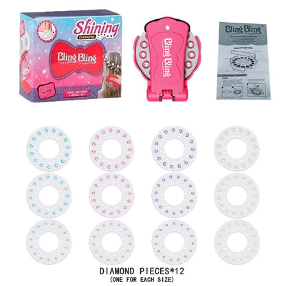 ✨Glitter Diamond Styling Tools Hair Gemstone Styling Set för att lysa upp flickors hår, kläder, accessoarer, hårstylingtillbehör utan värmebehov