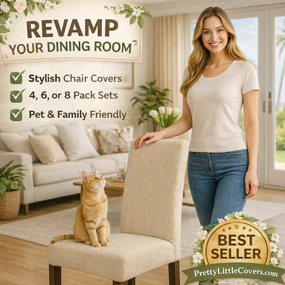 Snygga stolsöverdrag – ge dina gamla stolar ett lyft på nolltid!