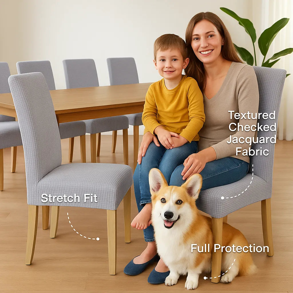 Snygga stolsöverdrag – ge dina gamla stolar ett lyft på nolltid!