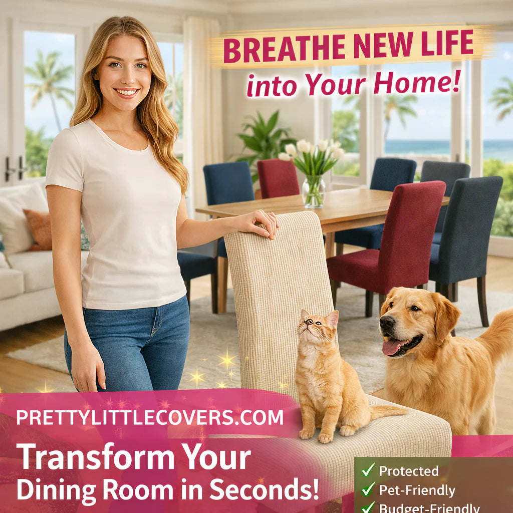 Snygga stolsöverdrag – ge dina gamla stolar ett lyft på nolltid!