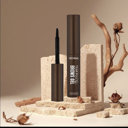 💧Tear-Off Brow Gel – Vattentät, smetar inte, långvarig, skapar naturliga, vilda ögonbryn