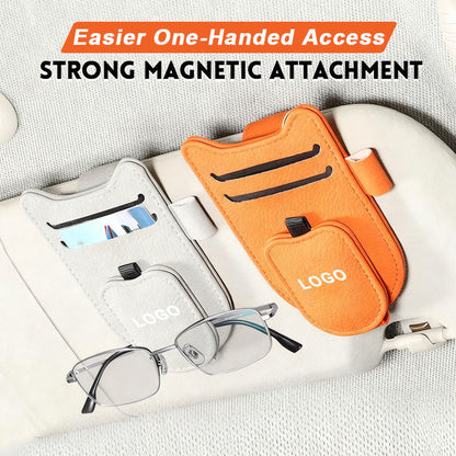 🔥Solskyddsglasögonhållare för bilar – lättillgänglig, platsbesparande, mångsidig