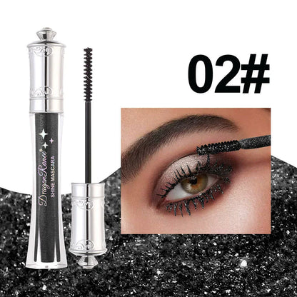 ✨Glitterfärgad mascara - Långvarig, kladdar inte, perfekt för fester och cosplay