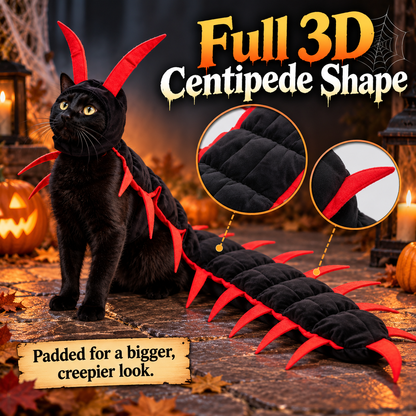 🎃 Obehaglig-Söt Halloween Tusenfotingskostym – 3D Krypande Dräkt för Hundar och Katter 🐾