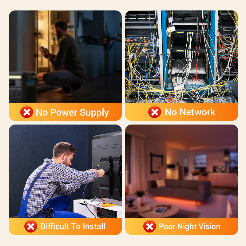 Mini Smart HD-övervakningskamera med nattseende