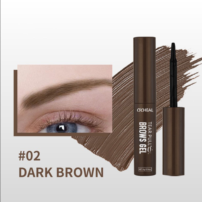 💧Tear-Off Brow Gel – Vattentät, smetar inte, långvarig, skapar naturliga, vilda ögonbryn