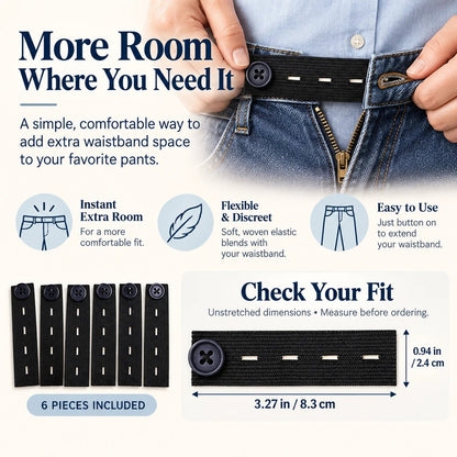 👖 Elastiska knappar i midjan – Justerbar komfort