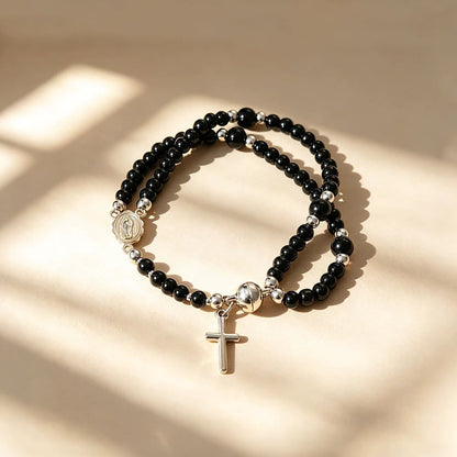 🔥Tidsbegränsat erbjudande, gäller de närmaste 24 timmarna🔥 49 % rabatt – ✝️Handgjorda rosenkransarmband📿