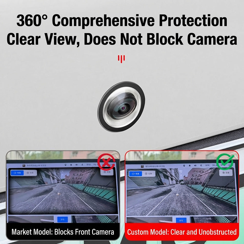 🚗 360° bilkameralinsskydd med fullständig vy