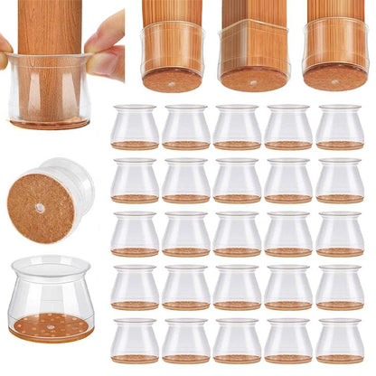 ✨ Universella stolsbenskydd av gummi – Passar alla stolsbensformer, reptåliga och slitstarka, den ultimata lösningen för att skydda dina golv.