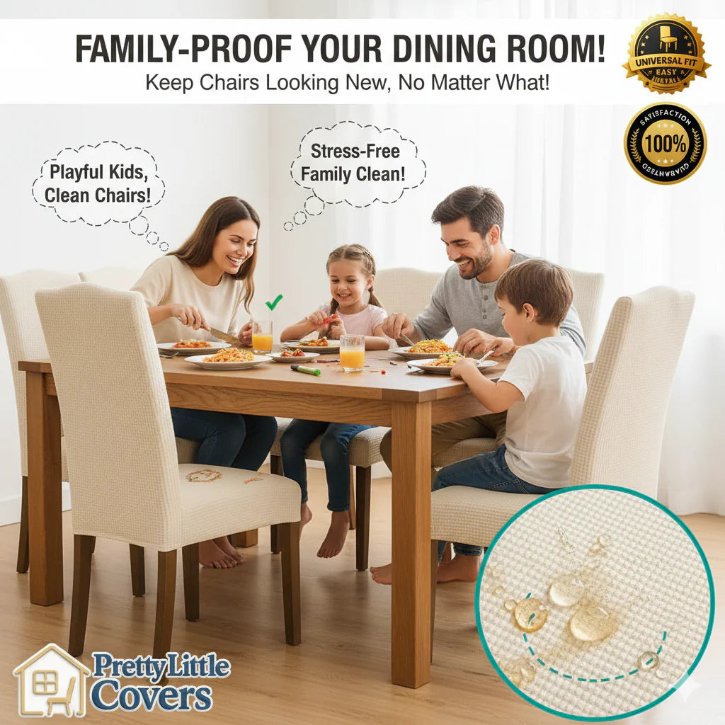 Snygga stolsöverdrag – ge dina gamla stolar ett lyft på nolltid!