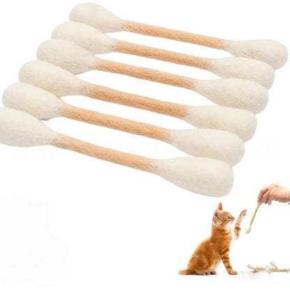 🐾Jätte-leksaker av bomullspinnar med kattmynta (15 cm) – handgjorda, hållbara, säkra och roliga