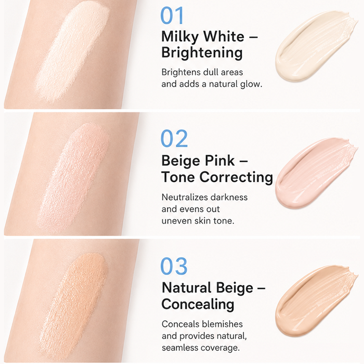 ⏰Multifunktionell återfuktande flytande concealerpenna💄