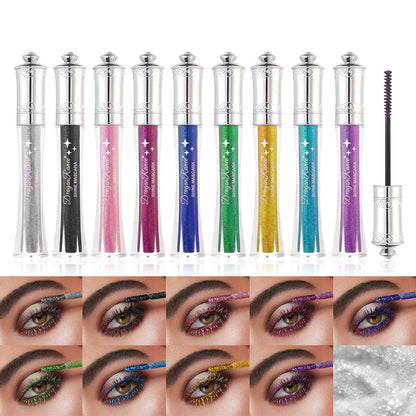 ✨Glitterfärgad mascara - Långvarig, kladdar inte, perfekt för fester och cosplay