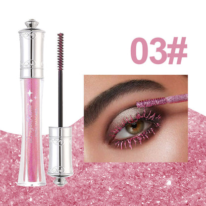 ✨Glitterfärgad mascara - Långvarig, kladdar inte, perfekt för fester och cosplay