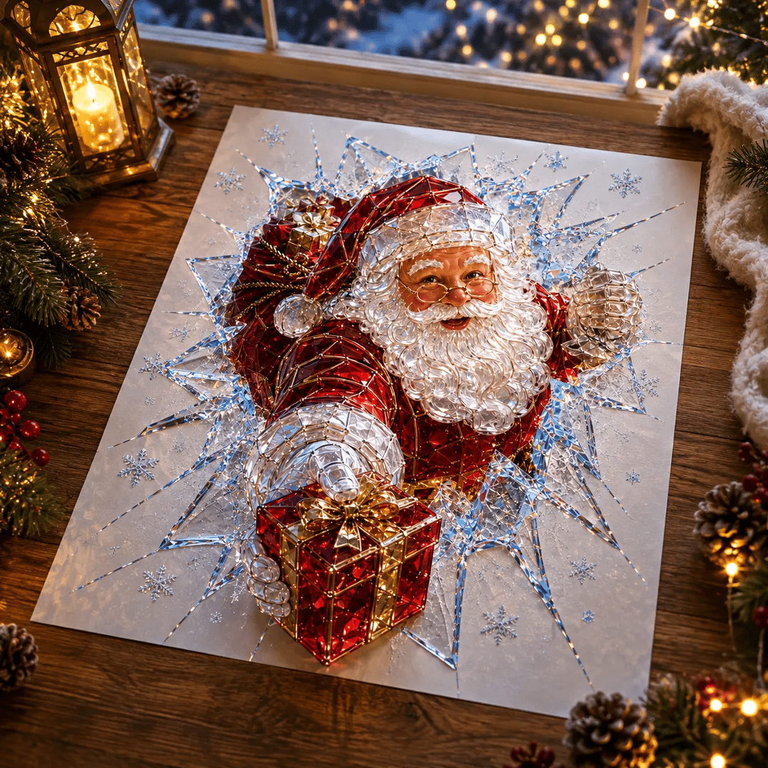 🔥HETEREA 49% RABATT✨🎄Kristalljuldekal för inbrott i fönstret — 3D-fönsterdekoration av krossat glas
