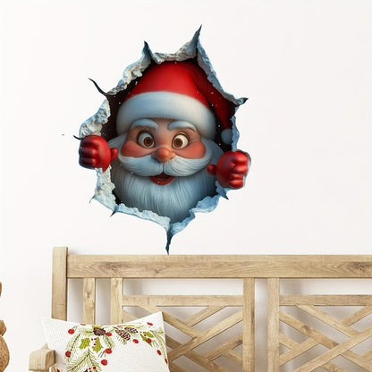 🎄3D-popup-klistermärken med jultomten🎅