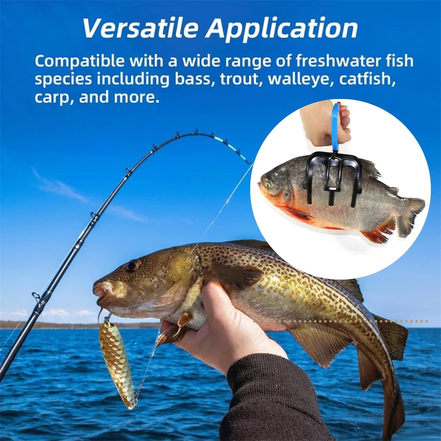 🐟Fiskgripare med klor – fiskgripare med 2 eller 3 klor