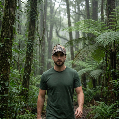 🧢Baseballkeps med 3D-bladkamouflag