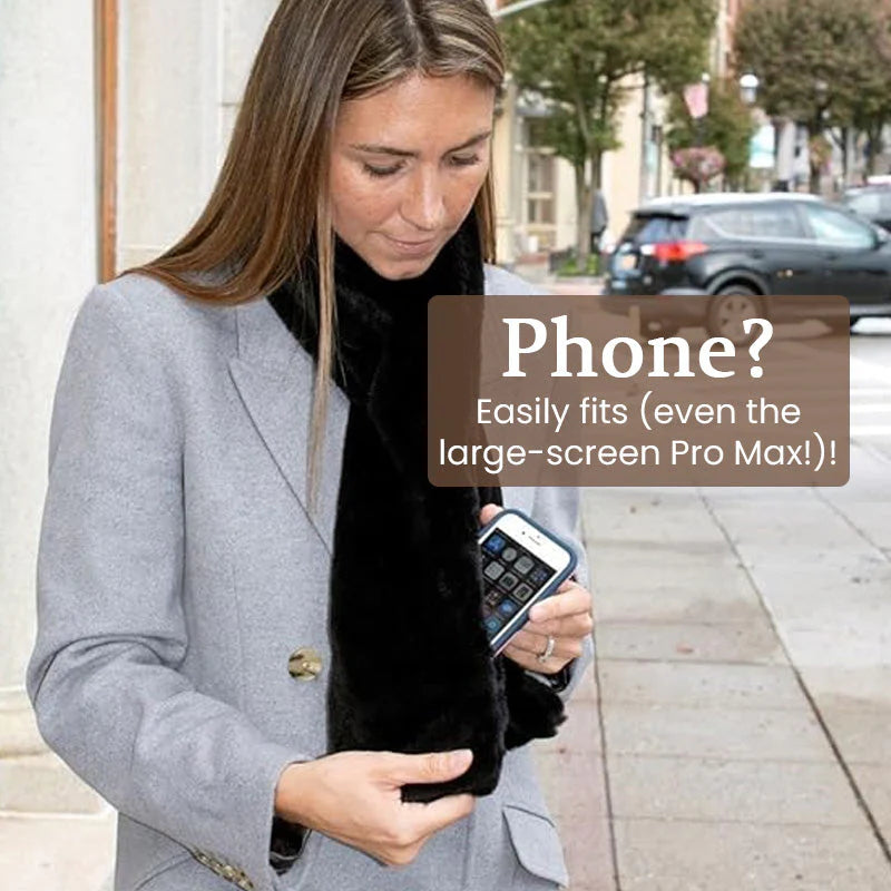 🧣✨Min hemliga halsduk – med en dold ficka för din telefon, kort och nycklar! ✨📱