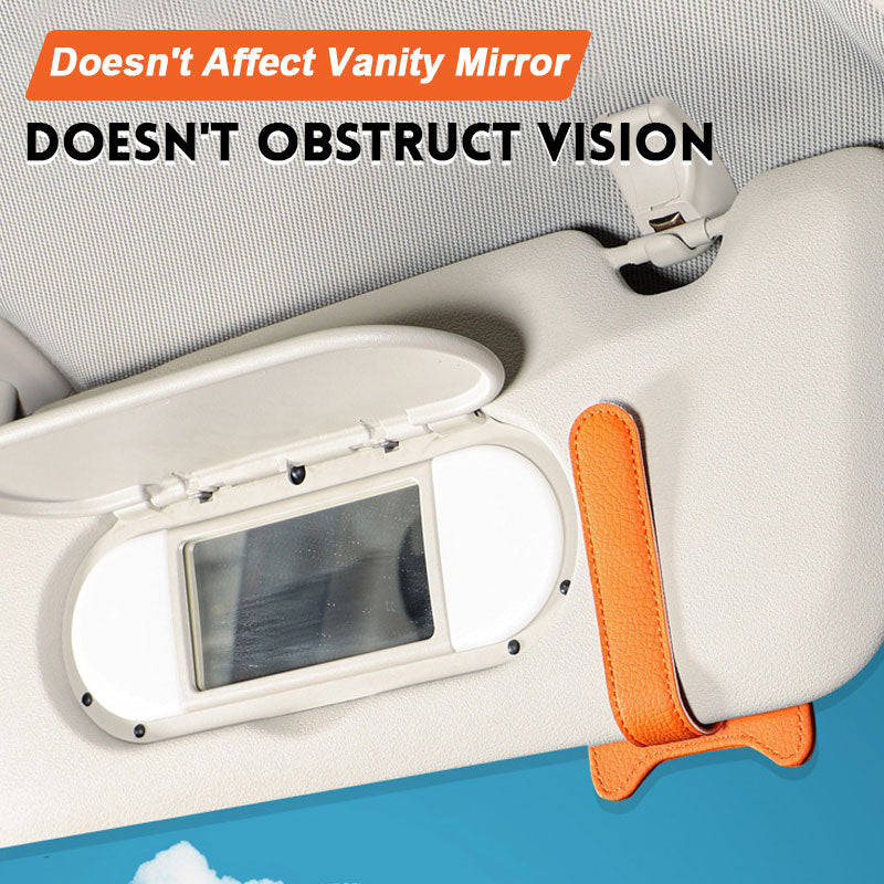 🔥Solskyddsglasögonhållare för bilar – lättillgänglig, platsbesparande, mångsidig