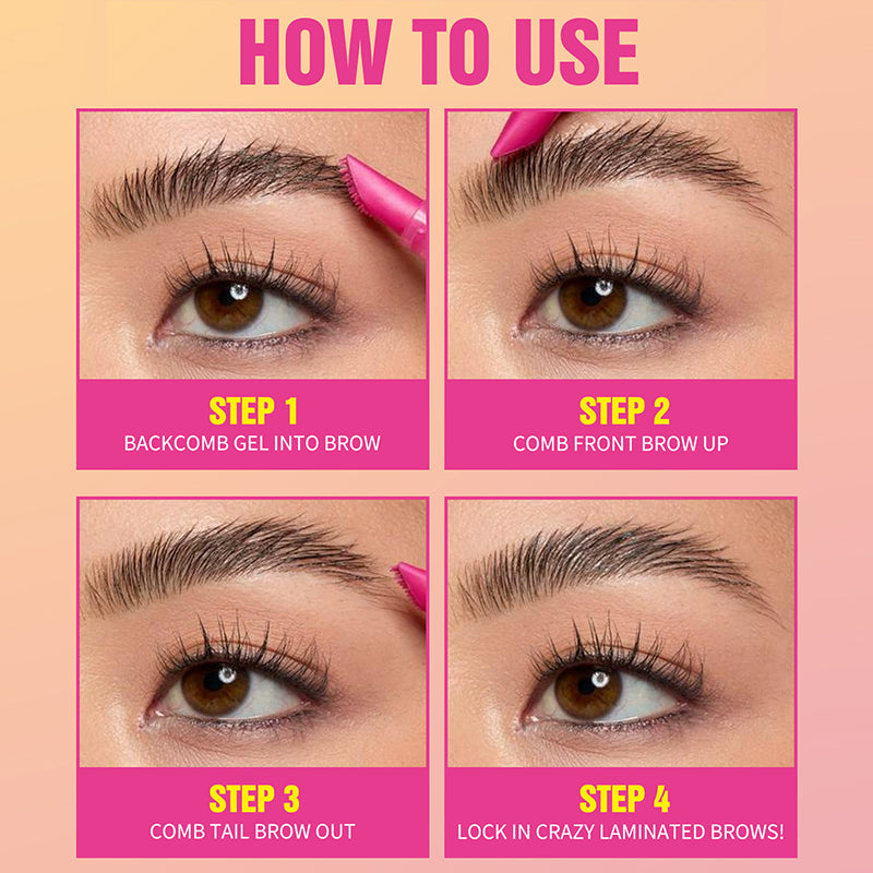 ✨👁️ Clear Brow Sculpting Gel – 24 timmars hållbarhet, inga flingor, osynlig lyftning och fluffiga ögonbryn! ✨💎